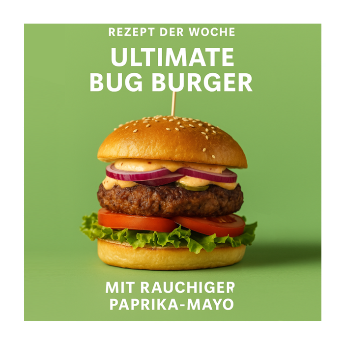 Ultimate Cricket Burger mit rauchiger Paprika-Mayo