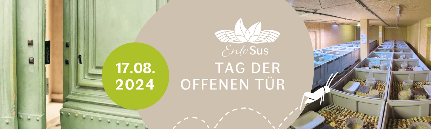 17.08.2024 Tag der offenen Tür bei EntoSus - besucht uns auf der Grillenfarm!