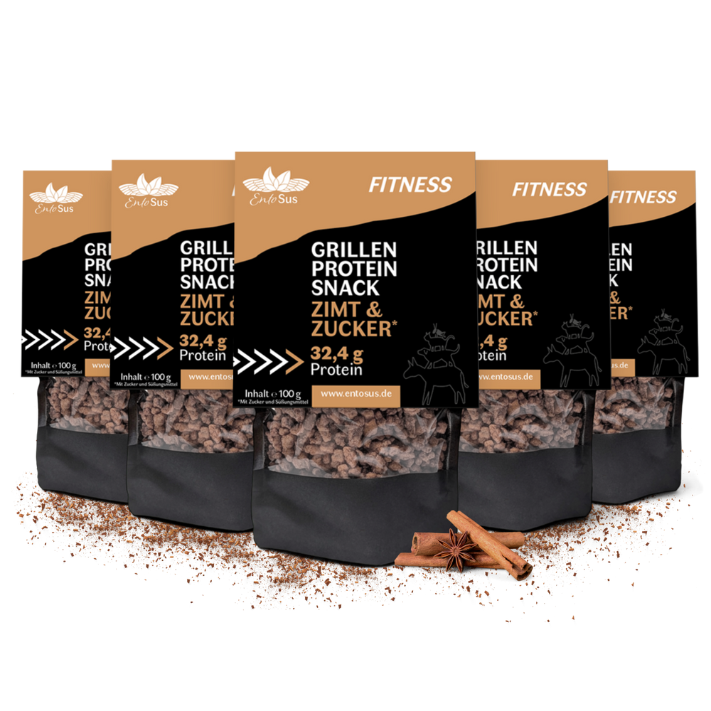 
                  
                    EntoSus - Grillen Protein Snack Zimt & Zucker* eiweißreicher Cornflakes Ersatz, Müsli Topping oder zum snacken
                  
                
