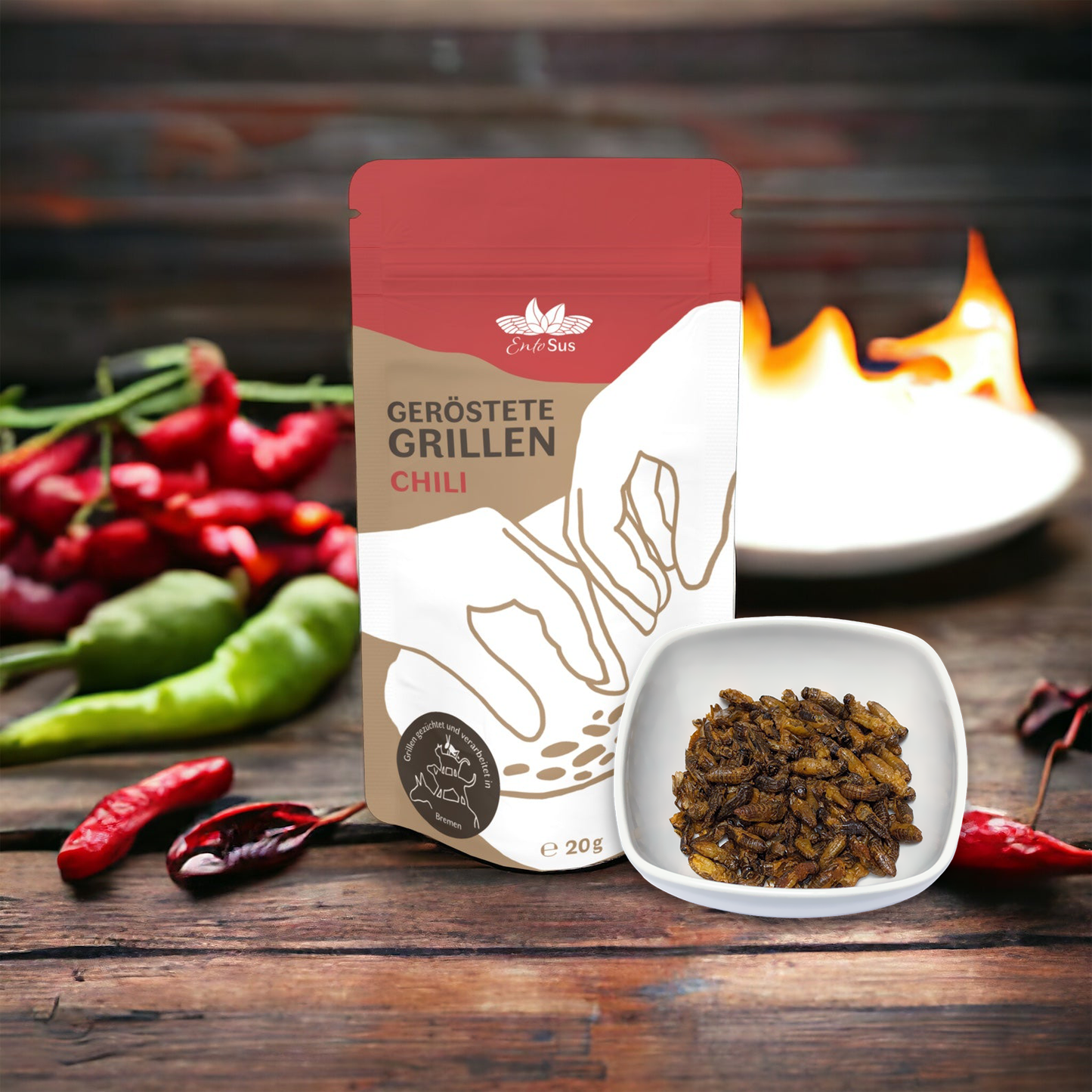 
                  
                    Crunchy roasted crickets - Sample Pack
                  
                