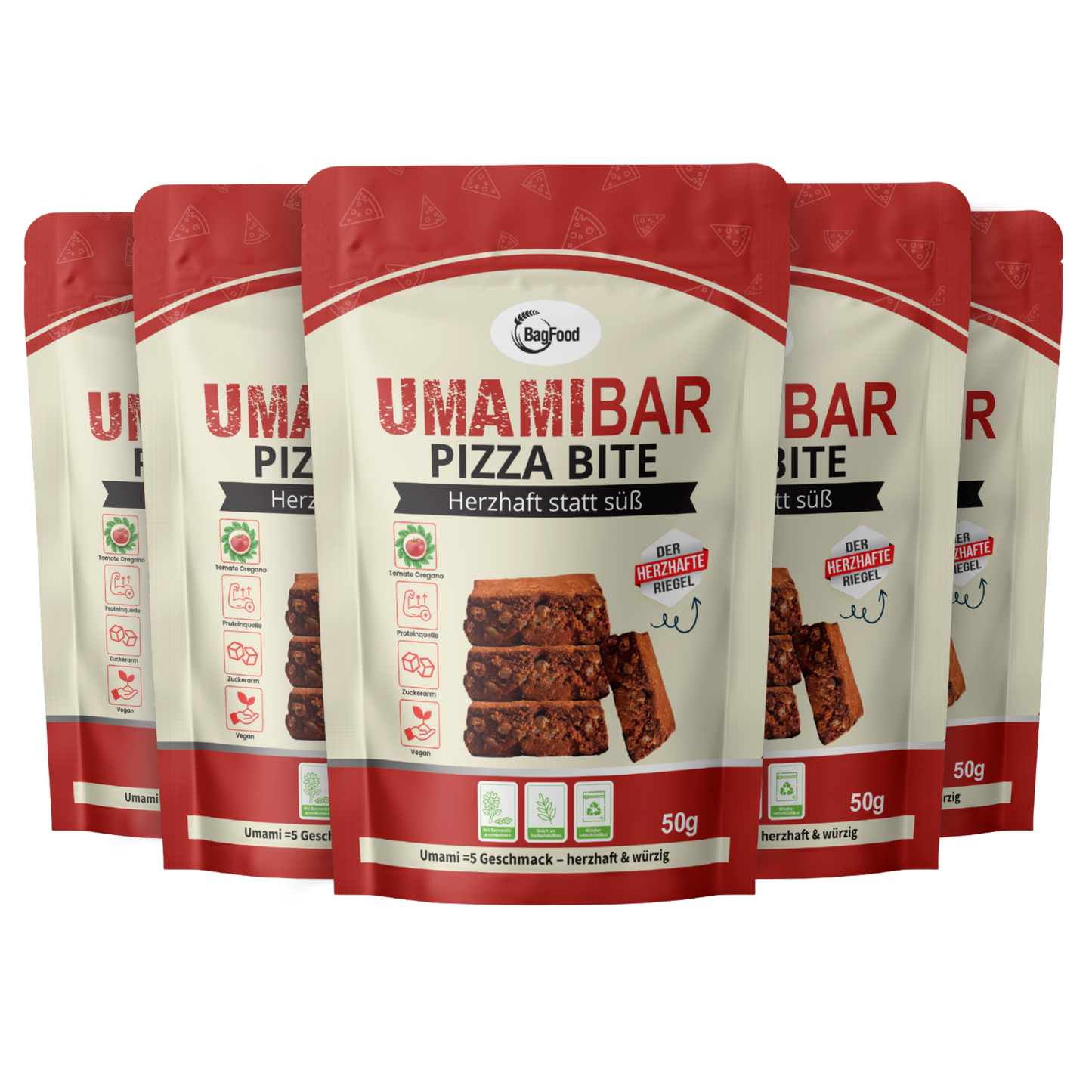 
                  
                    Bagfood - Umamibar der herzhafte Riegel - Pizza
                  
                