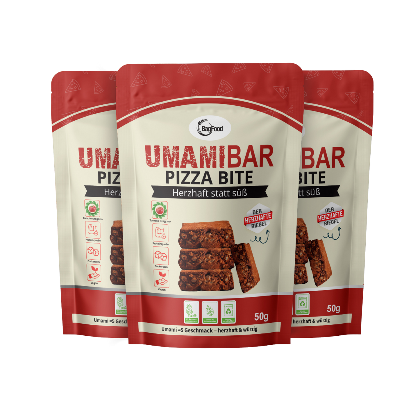 
                  
                    Bagfood - Umamibar der herzhafte Riegel - Pizza
                  
                