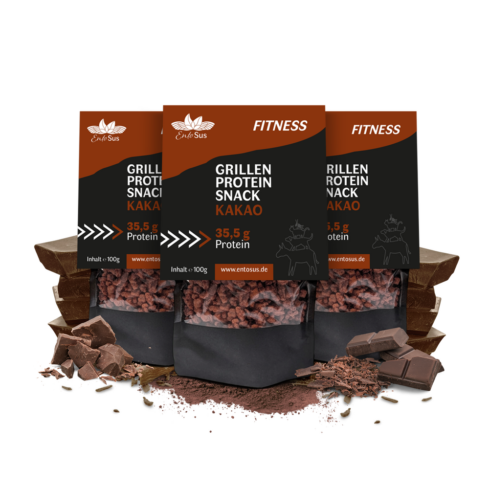 
                  
                    Grillen Protein Snack Kakao - eiweißreicher Cornflakes Ersatz, Müsli Topping oder zum snacken
                  
                