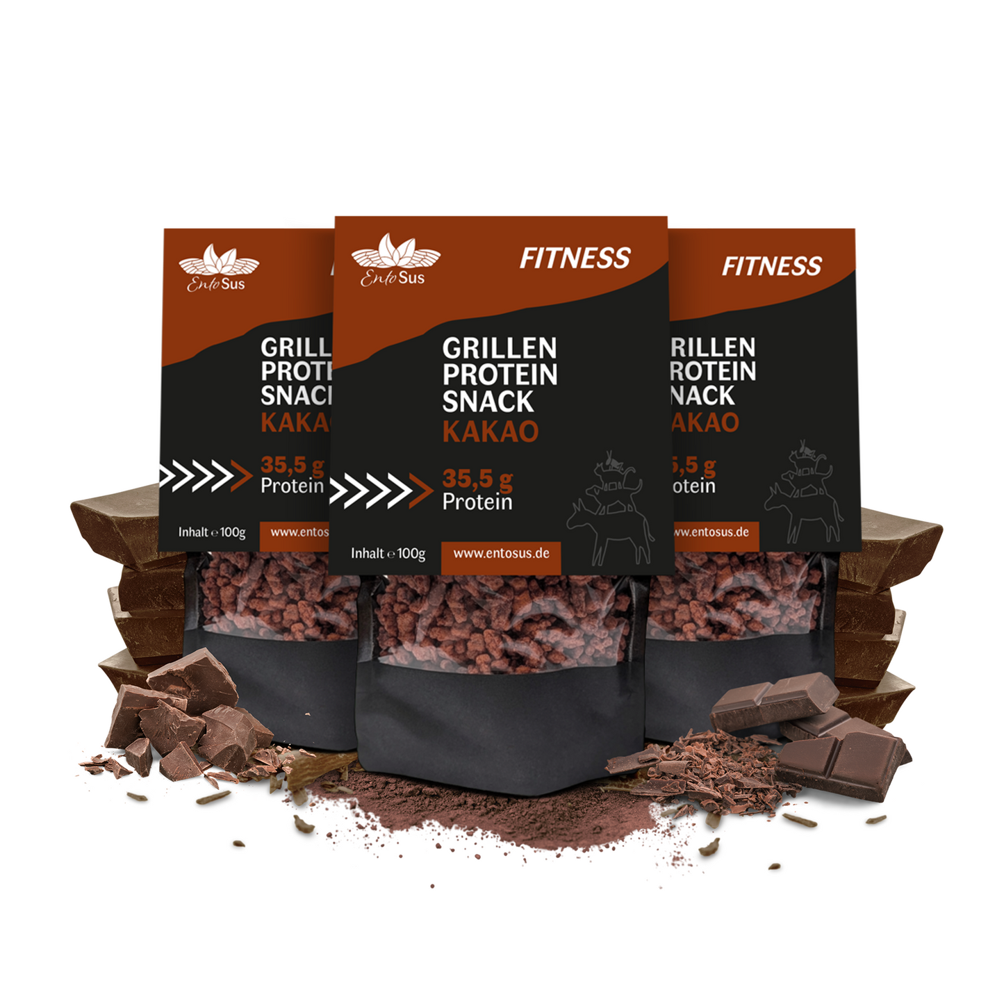
                  
                    Grillen Protein Snack Kakao - eiweißreicher Cornflakes Ersatz, Müsli Topping oder zum snacken
                  
                