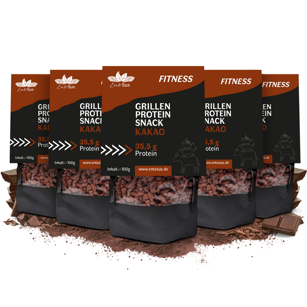 
                  
                    Grillen Protein Snack Kakao - eiweißreicher Cornflakes Ersatz, Müsli Topping oder zum snacken
                  
                