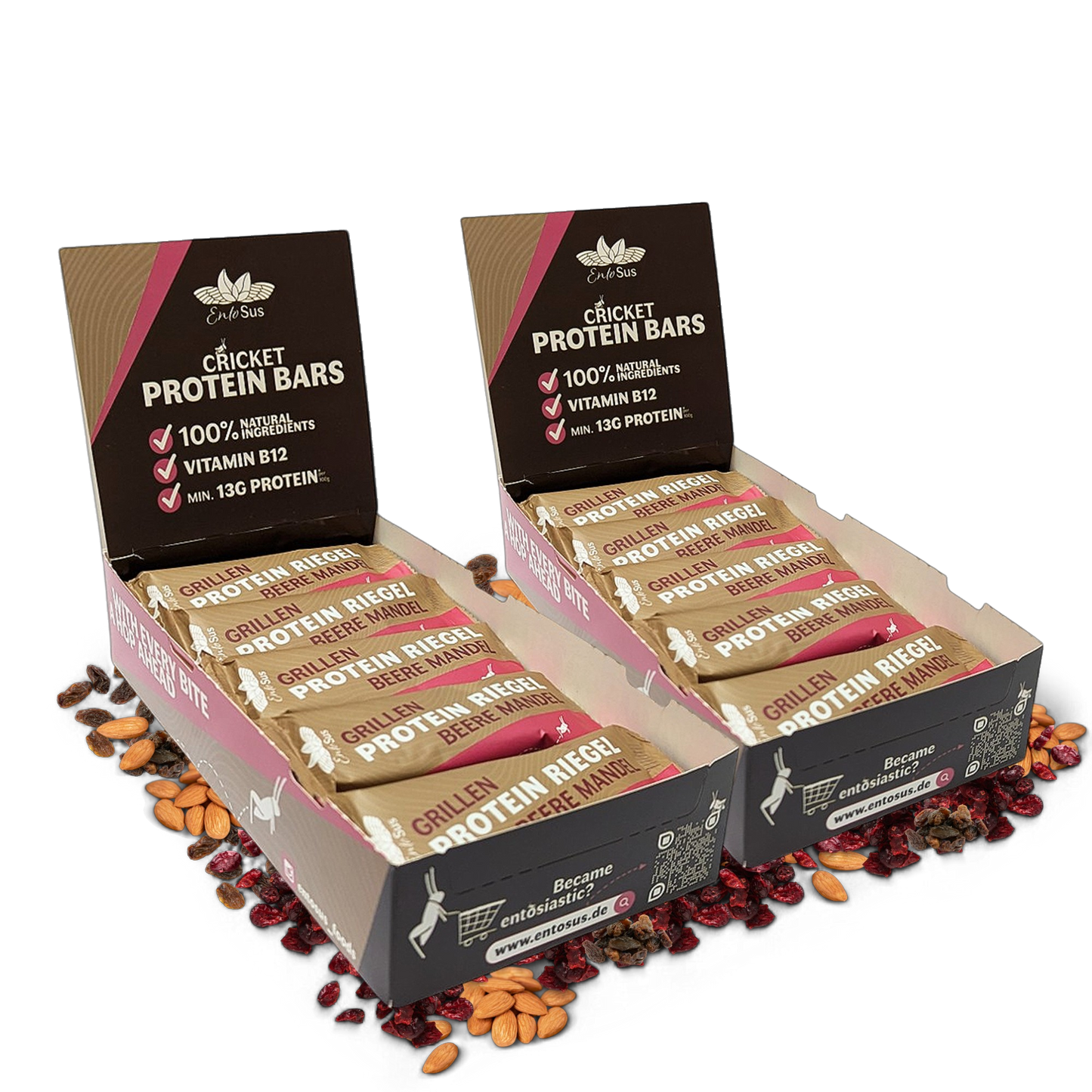 
                  
                    Grillen Protein Riegel Beere Mandel
                  
                