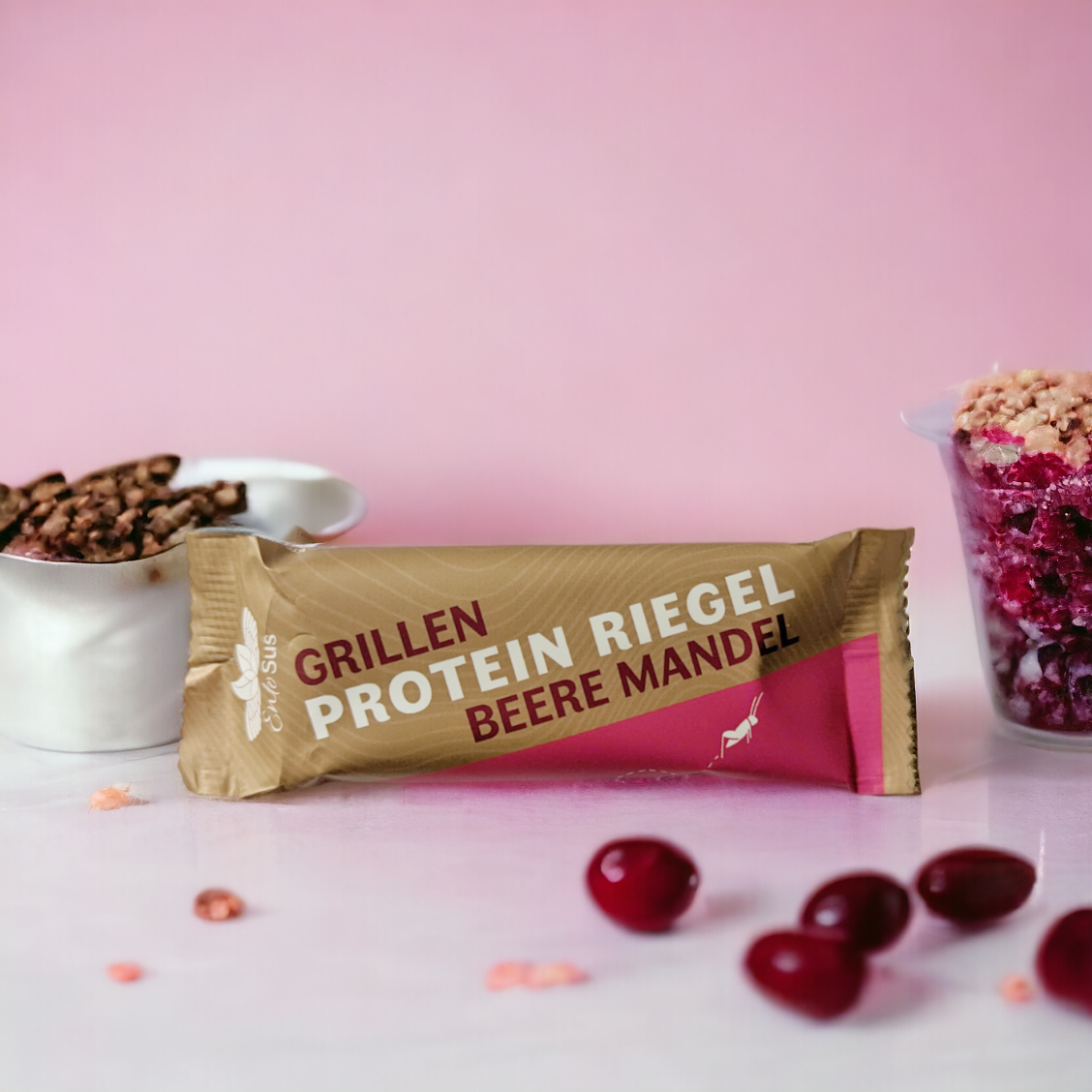 
                  
                    Grillen Protein Riegel Beere Mandel
                  
                