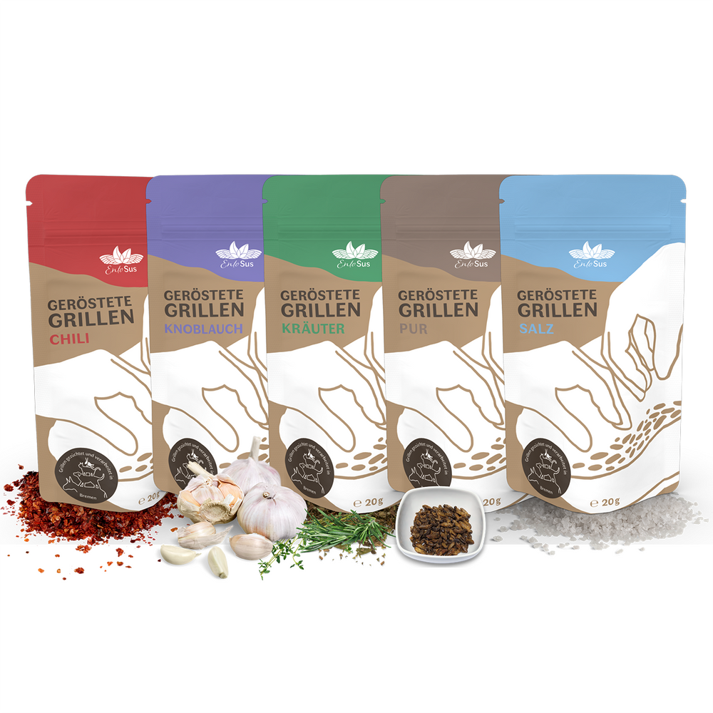 Crunchy roasted crickets - Sample Pack