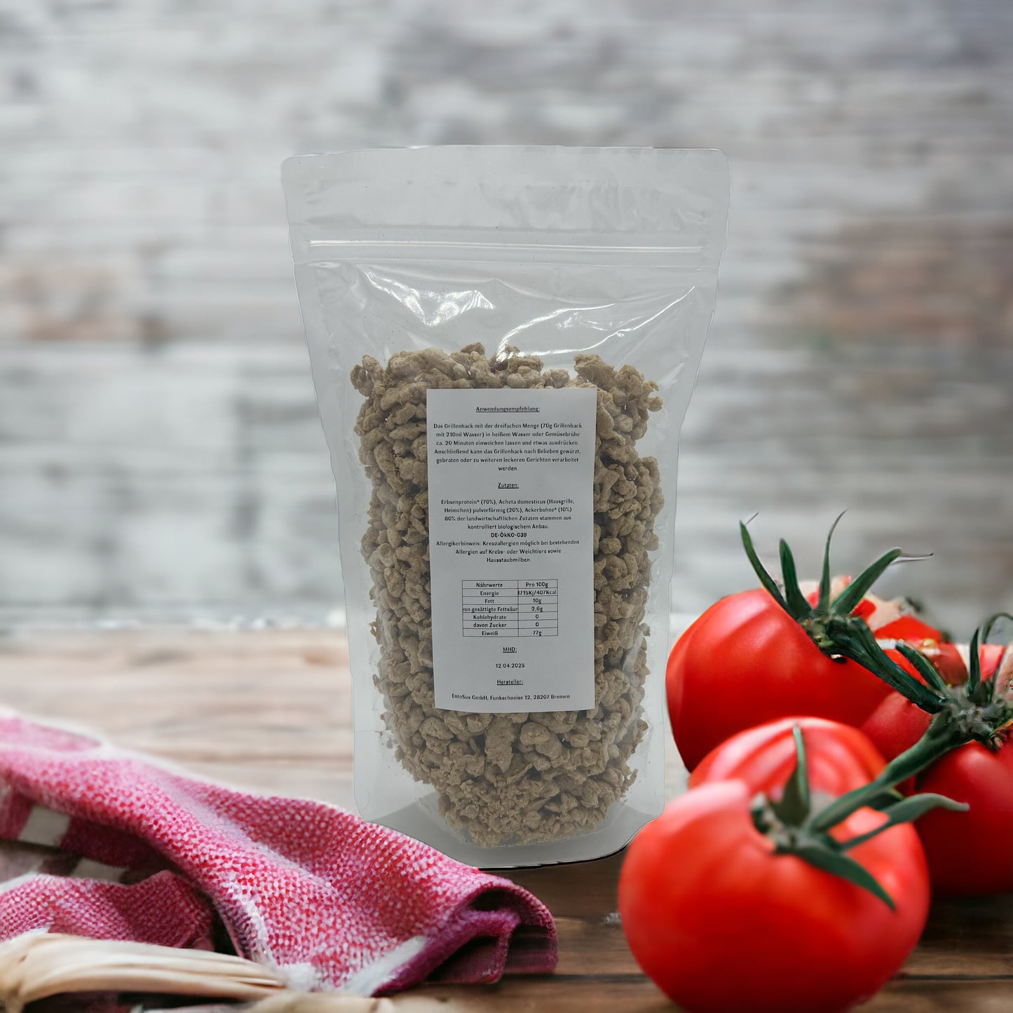 
                  
                    Cricket Mince | Textured cricket protein | Cricket mince as substitute for ground meat 70g (yields approximately 300g)
                  
                