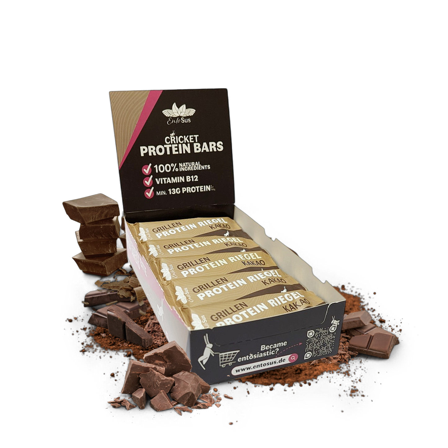 
                  
                    Grillen Protein Riegel Kakao
                  
                