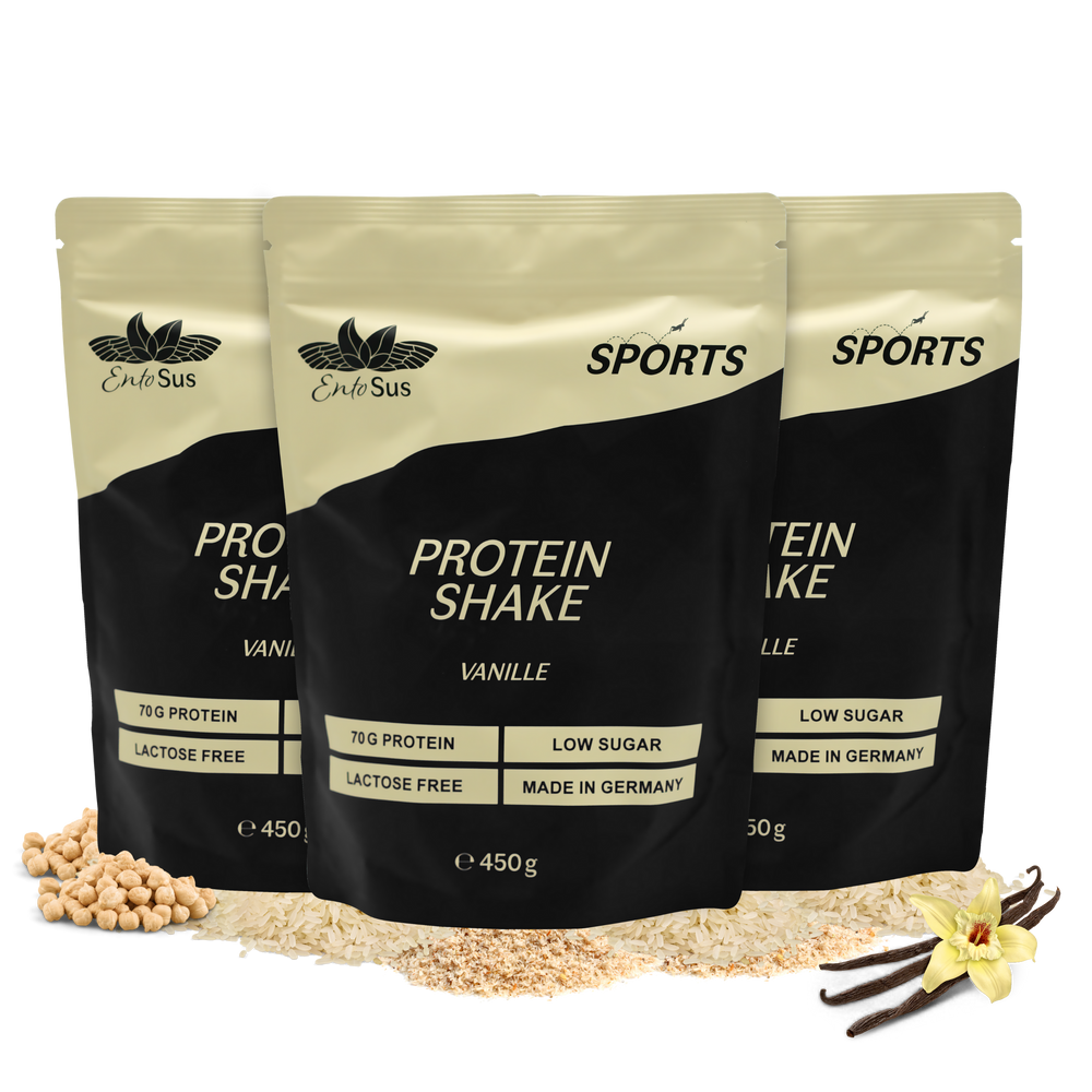 
                  
                    EntoSus - Protein Shake Vanille - mit 70% Protein, Vitamin B12 und gesunden Fetten
                  
                