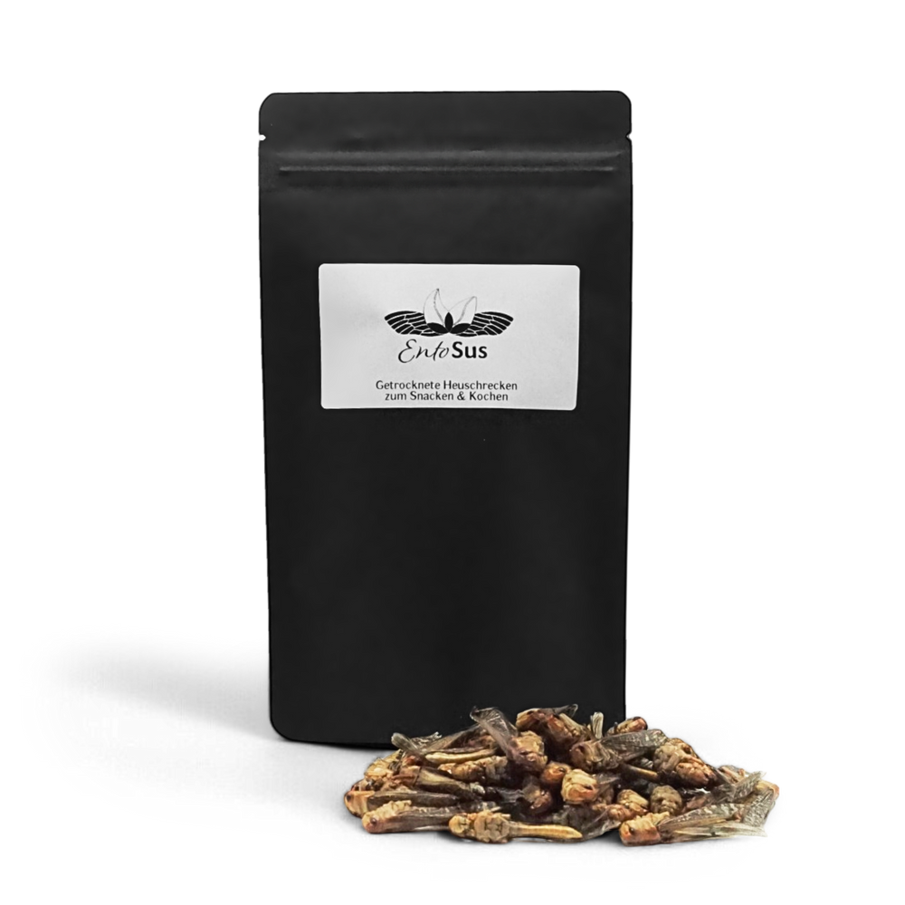 EntoSus - dried grasshoppers, natural - sustainable protein source with a mild nutty flavor 20g