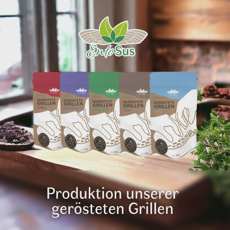 
                  
                    Load and play video in Gallery viewer, Crunchy roasted crickets - Sample Pack
                  
                
