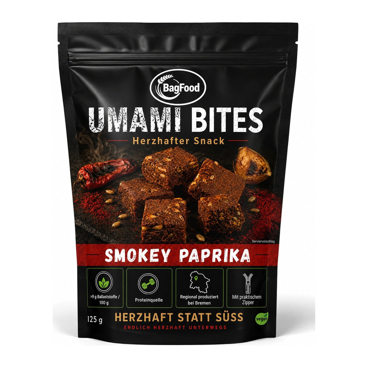 Bagfood Umami Bites Smokey Paprika – Beutel 125 g